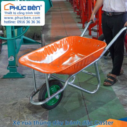 Xe rùa bánh đặc thùng dày | Xe cút kít bánh đặc Phúc Bền
