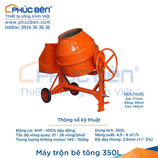 May tron be tong 350l 4hp 1